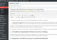 WordPress Admin Panel