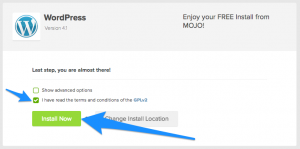 Install WordPress Via Bluehost Control Panel