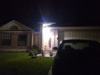 LED Outdoor Security Floodlight with Dusk to Dawn Light Sensor, Motion Activated