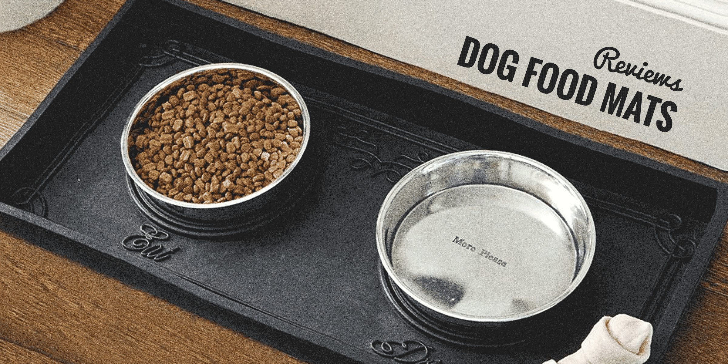 small dog bowl mat
