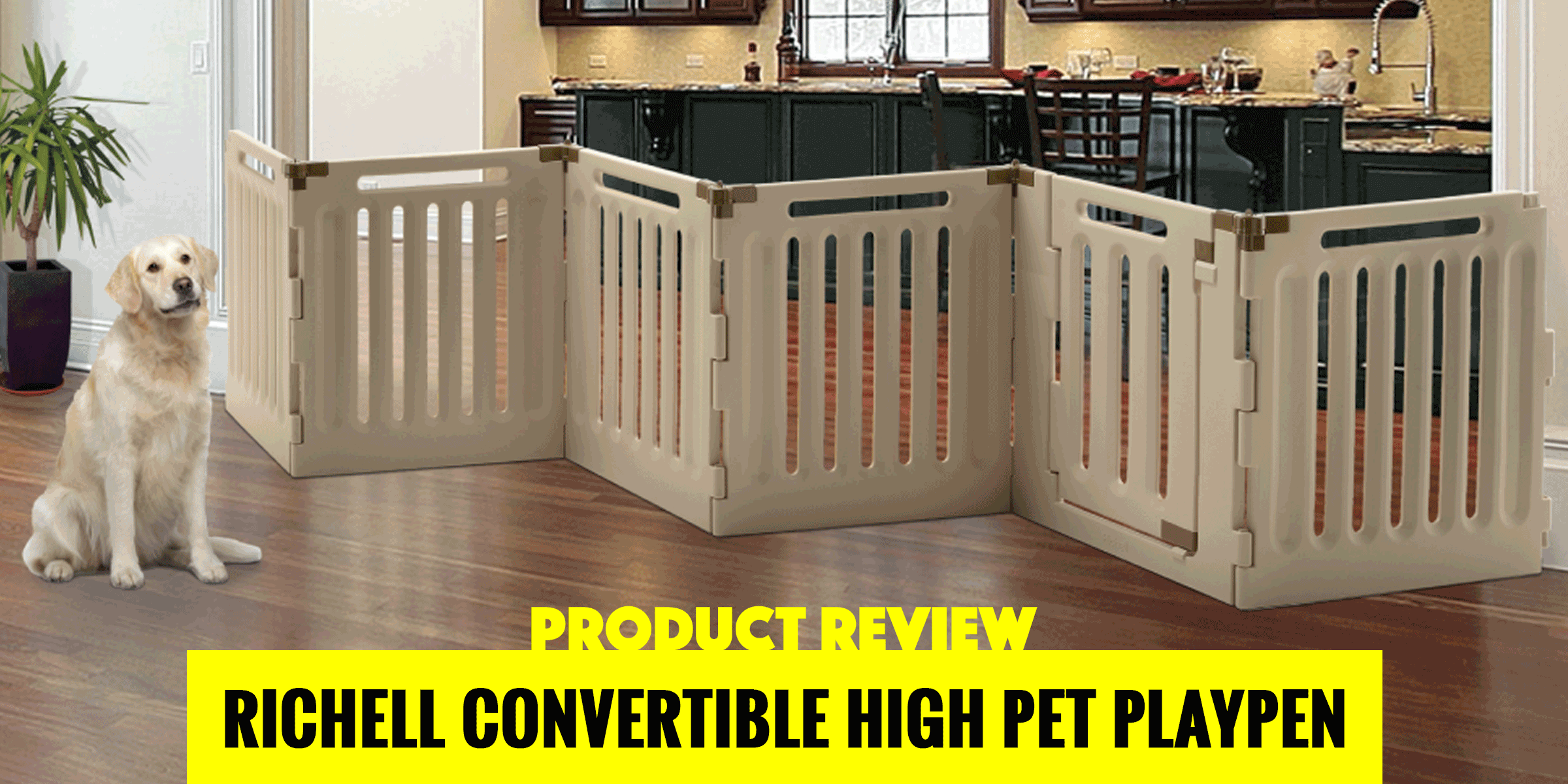 richell convertible high pet playpen