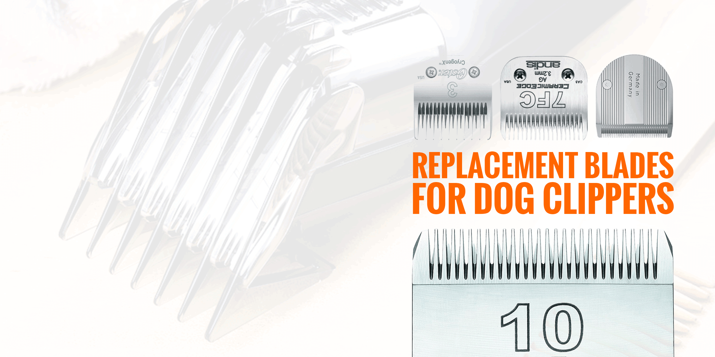 wahl adjustable dog clipper blade sizes chart