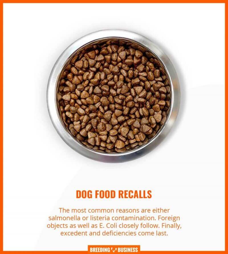 reasons why dog foods get recalled