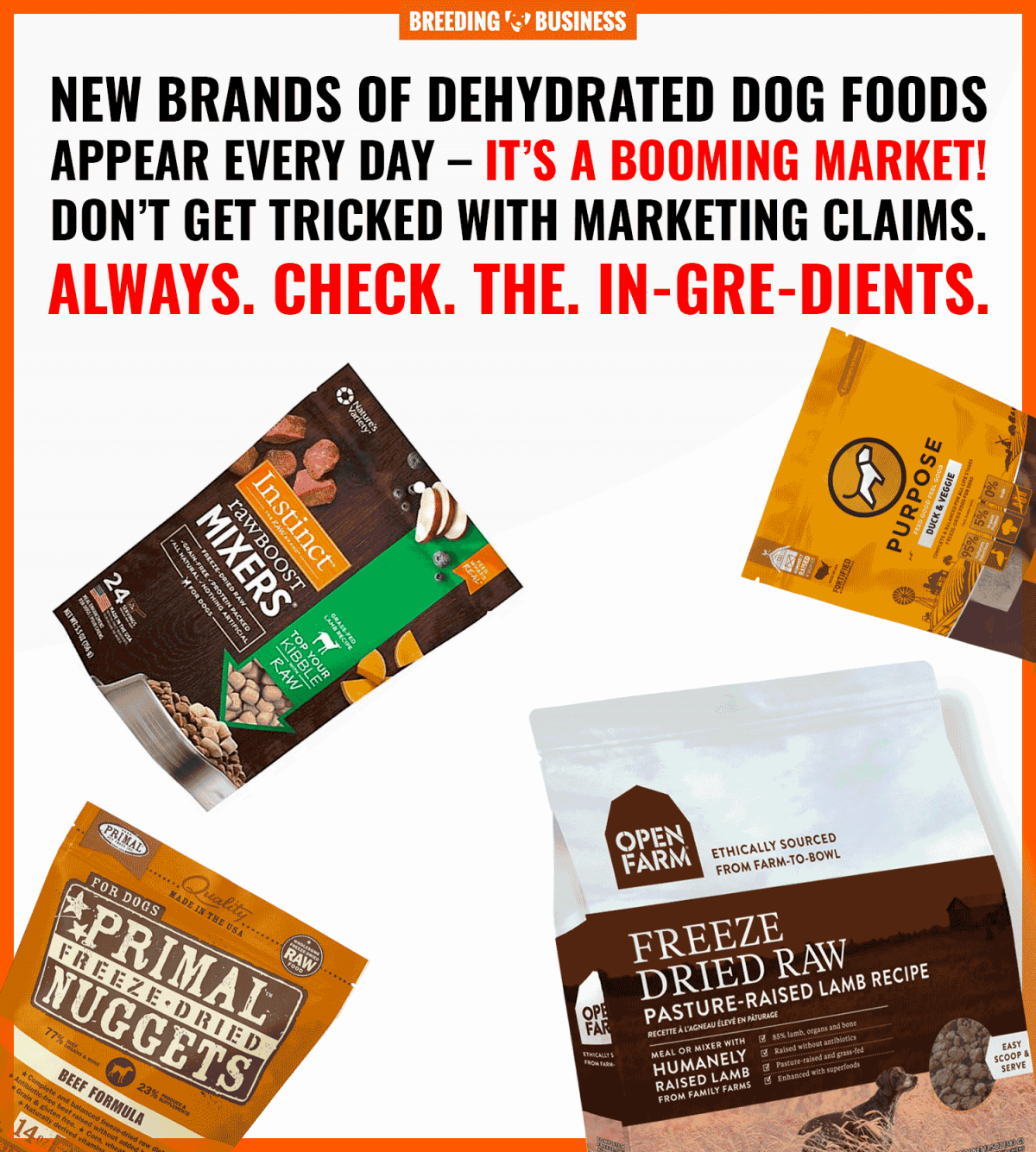 dehydrated dog food brands